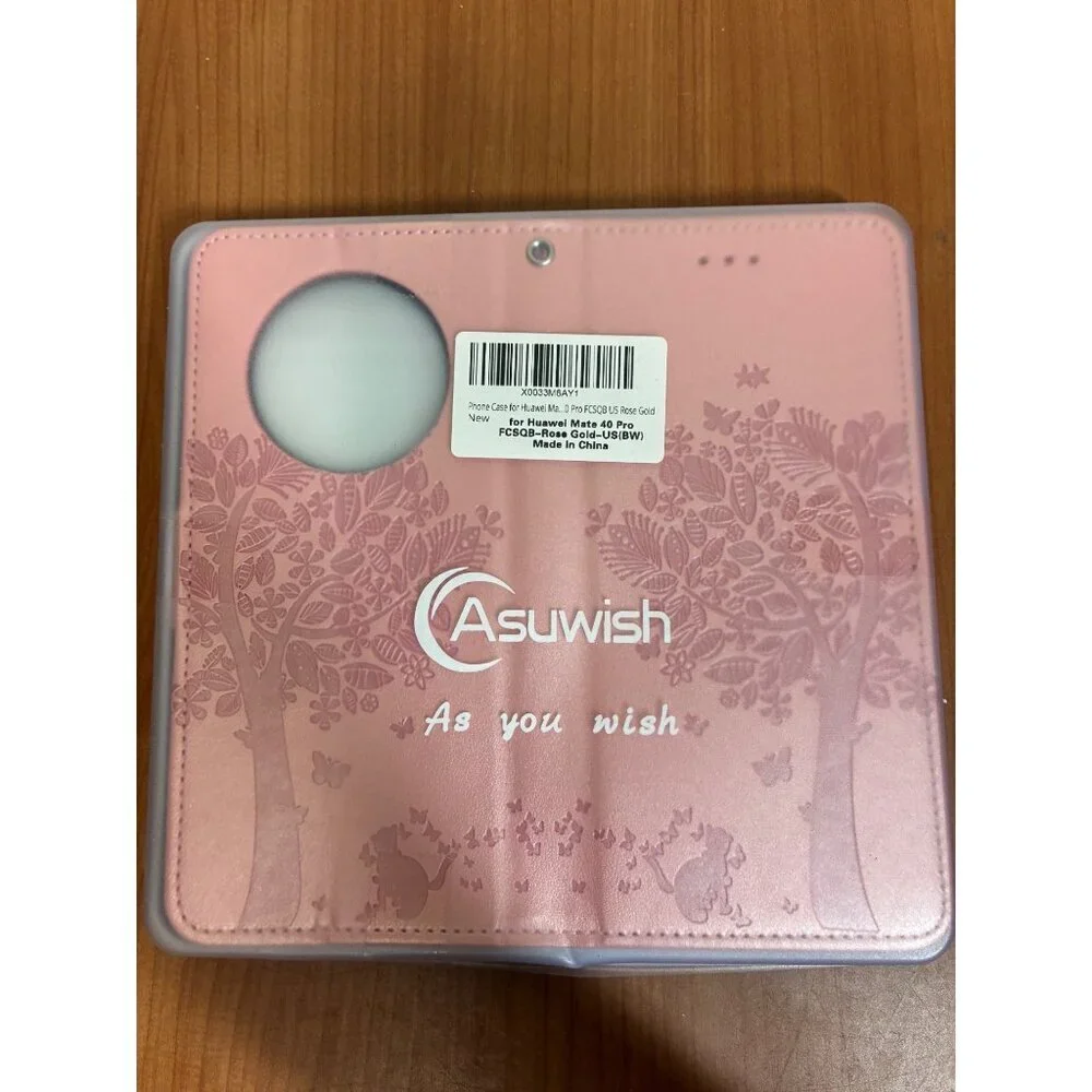 Cell Phone Wallet Case for Huawei Ma Pro FCSQB US Pink Rose Gold